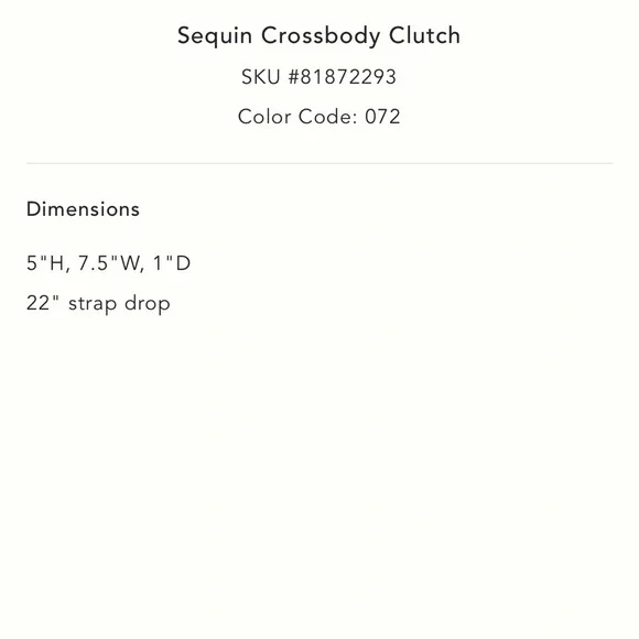 Sequin Crossbody Clutch - Picture 3 of 6